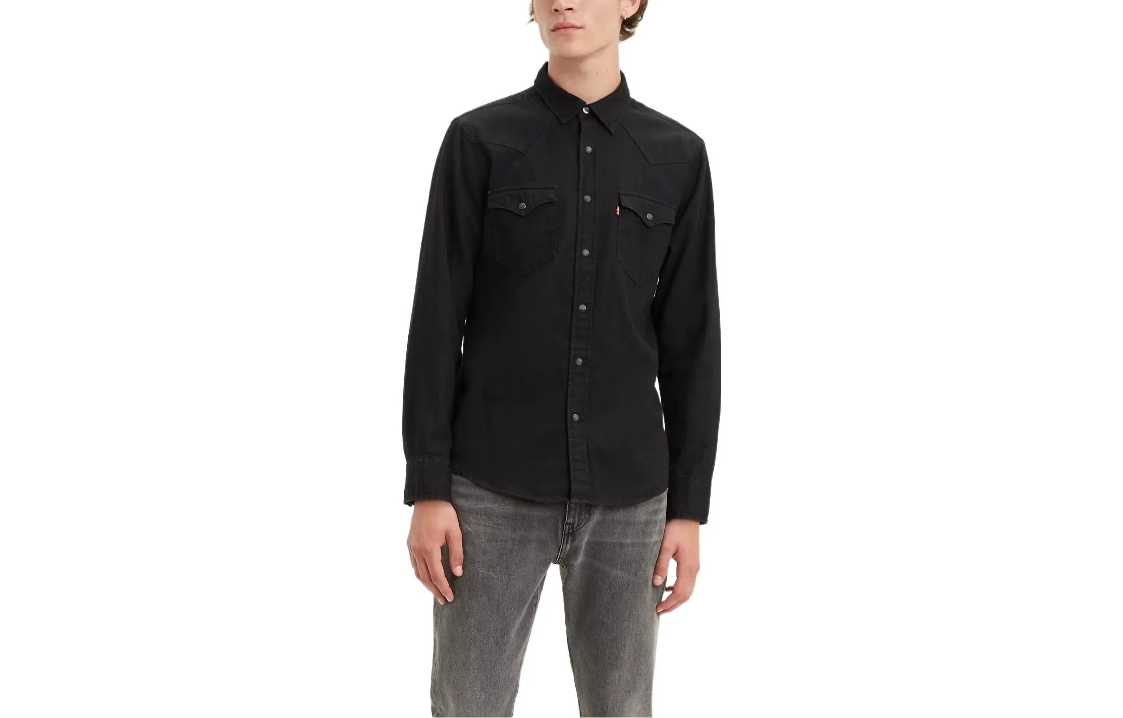 Levis Logo Long Sleeve Shirt Black