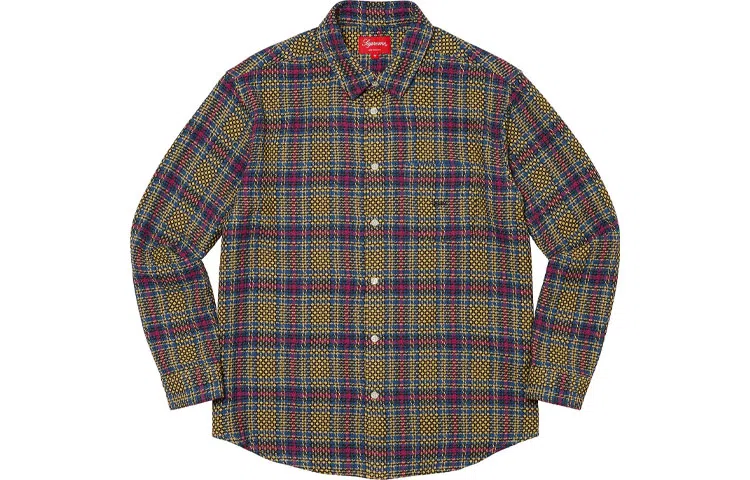 Supreme SS23 SS23 Week 1 BASKET WEAVE PLAID SHIRT
