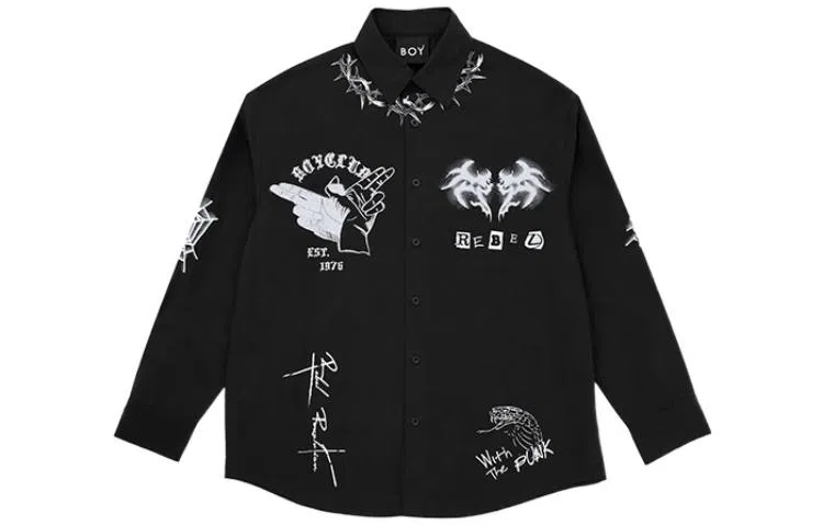 Boy London FW22 Black Long Sleeve Shirt