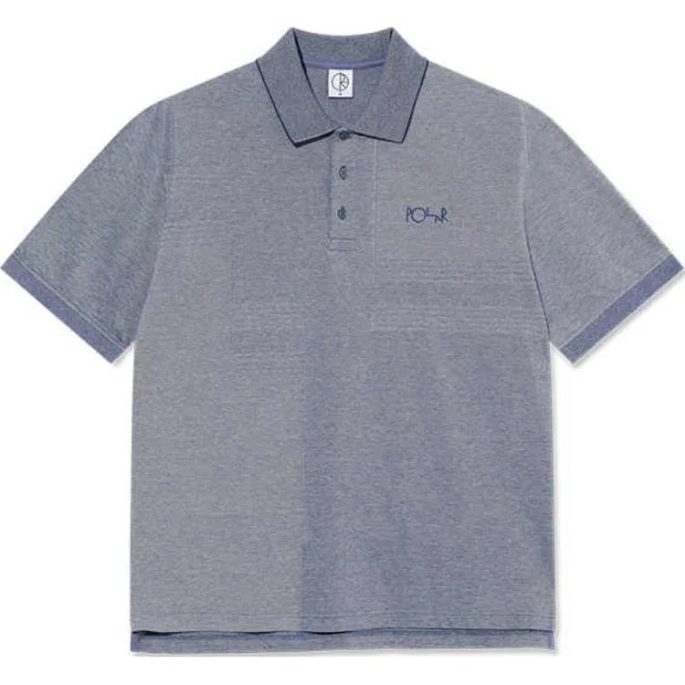 Polar Skate Co Polo Shirt Grey Blue
