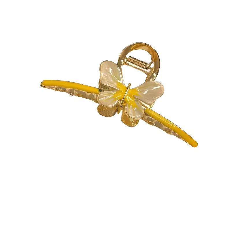 丹琴 优雅气质蝴蝶古风高级感夏天鲨鱼夹子发量多后脑勺 合金 发夹 女款