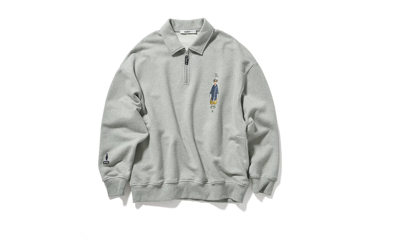 nautica white sail x POPBOY FW23 Logo