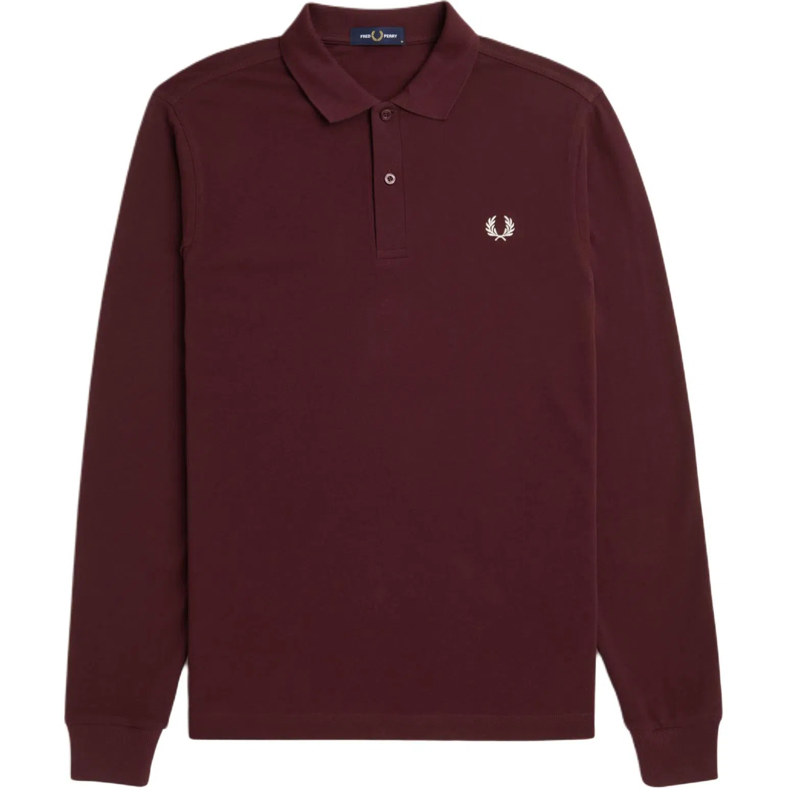 Fred Perry Long Sleeve Polo Burgundy
