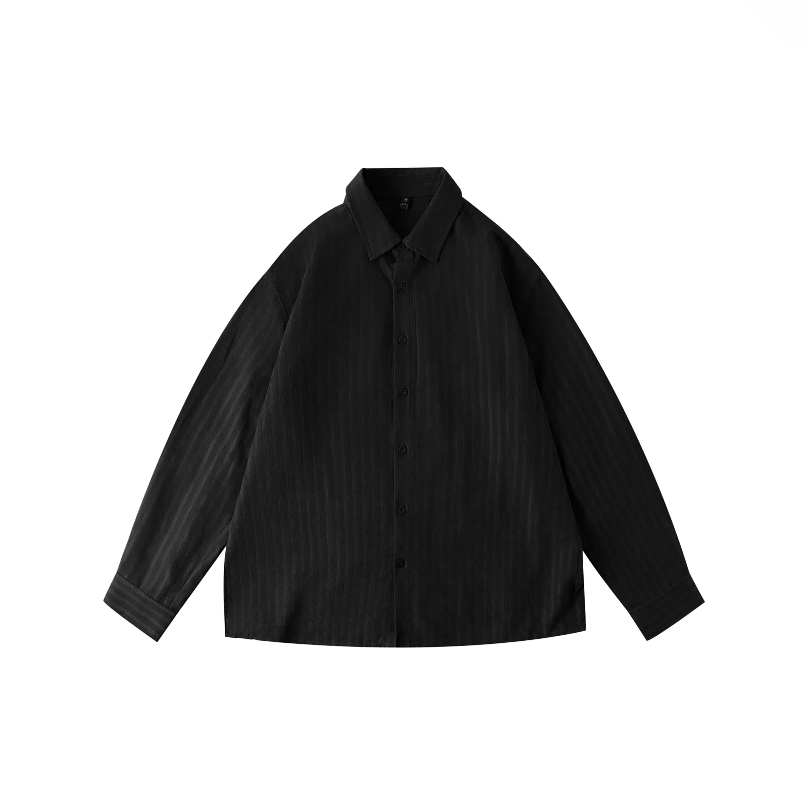 我是大卫 美式时尚高级感简约长袖上衣潮牌条纹衬衫 男女同款