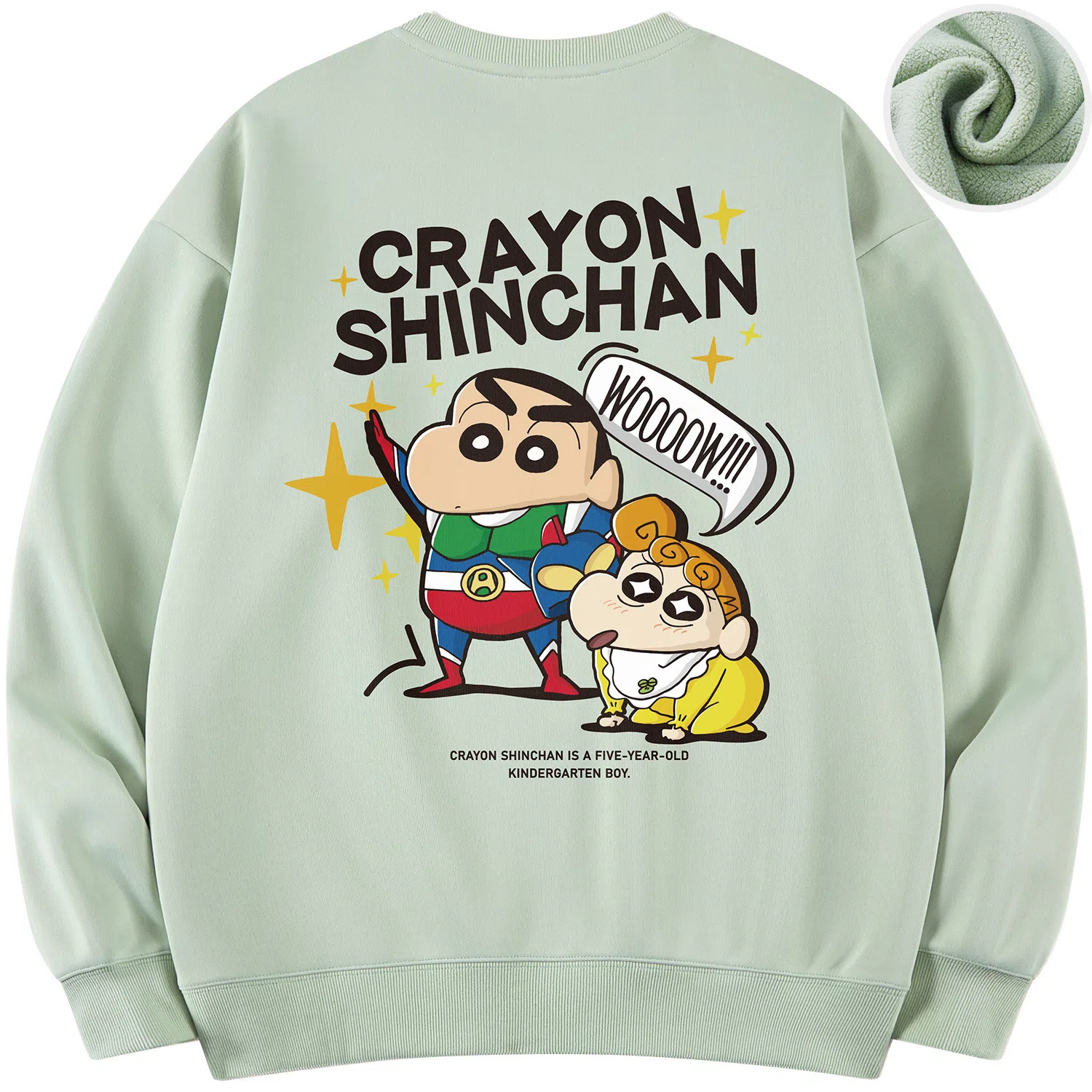Crayon Shin-chan Cartoon Print Pullover Sweatshirt