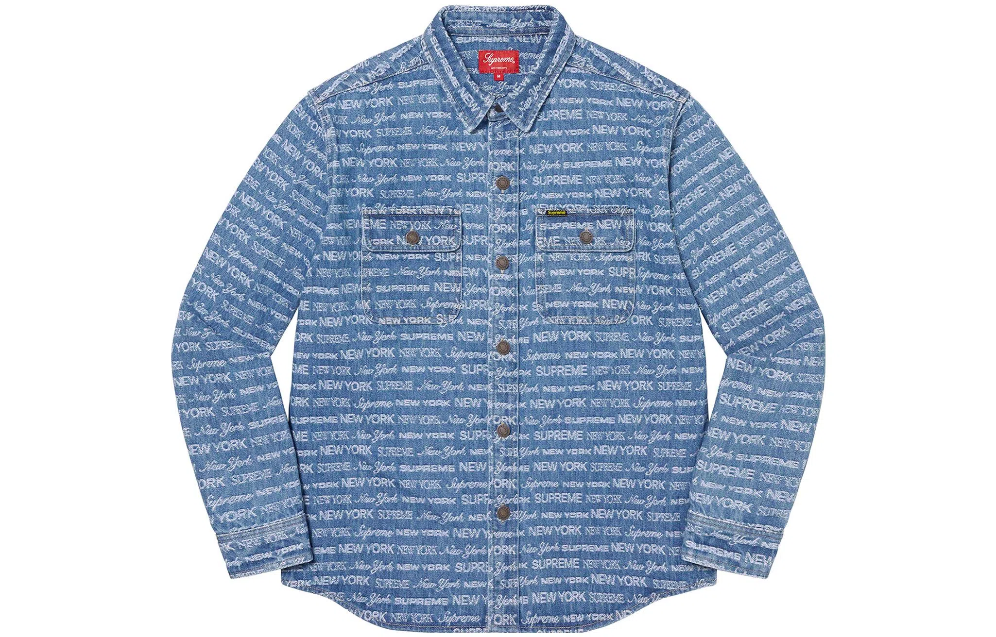 Supreme FW22 Week 4 Multi Type Jacquard Denim Shirt
