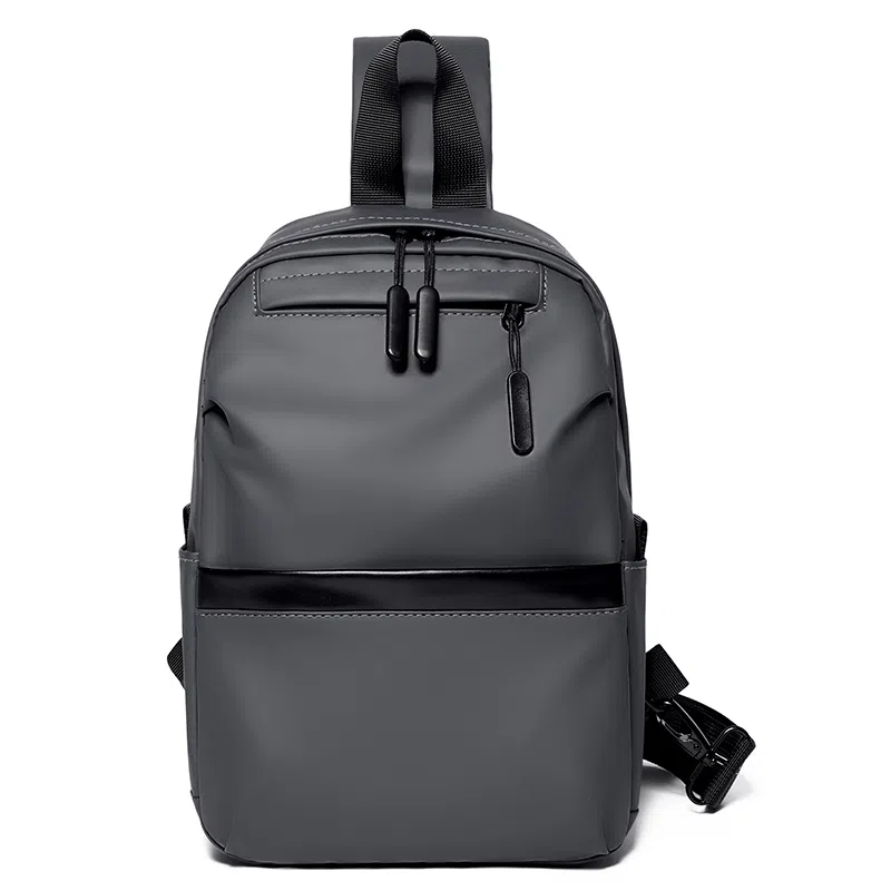 彤彤兔 功能便捷运动 牛津布 斜挎胸包 男款 黑色/灰色