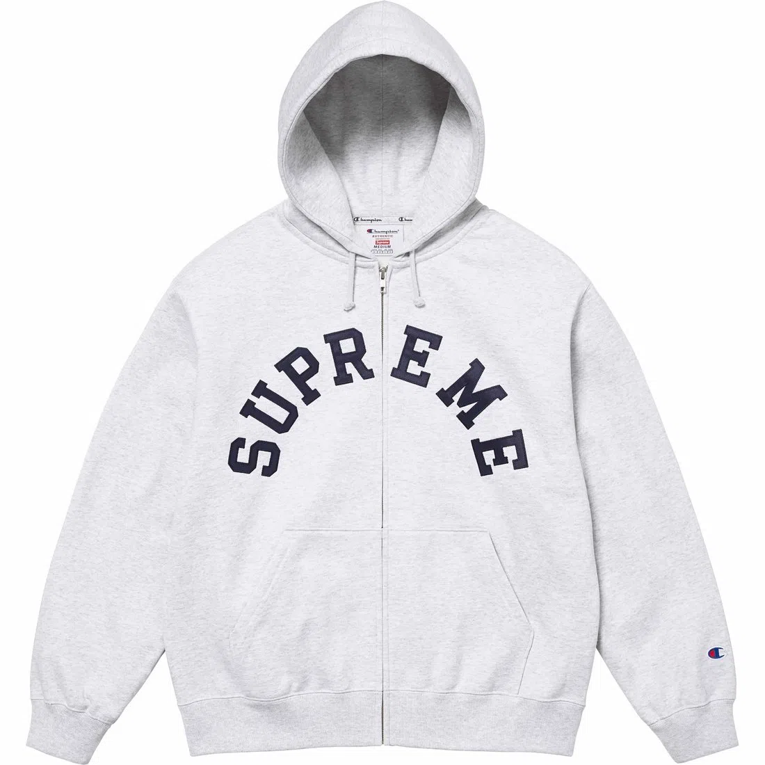 Supreme x Champion Zip Up Hooded Sweatshirt