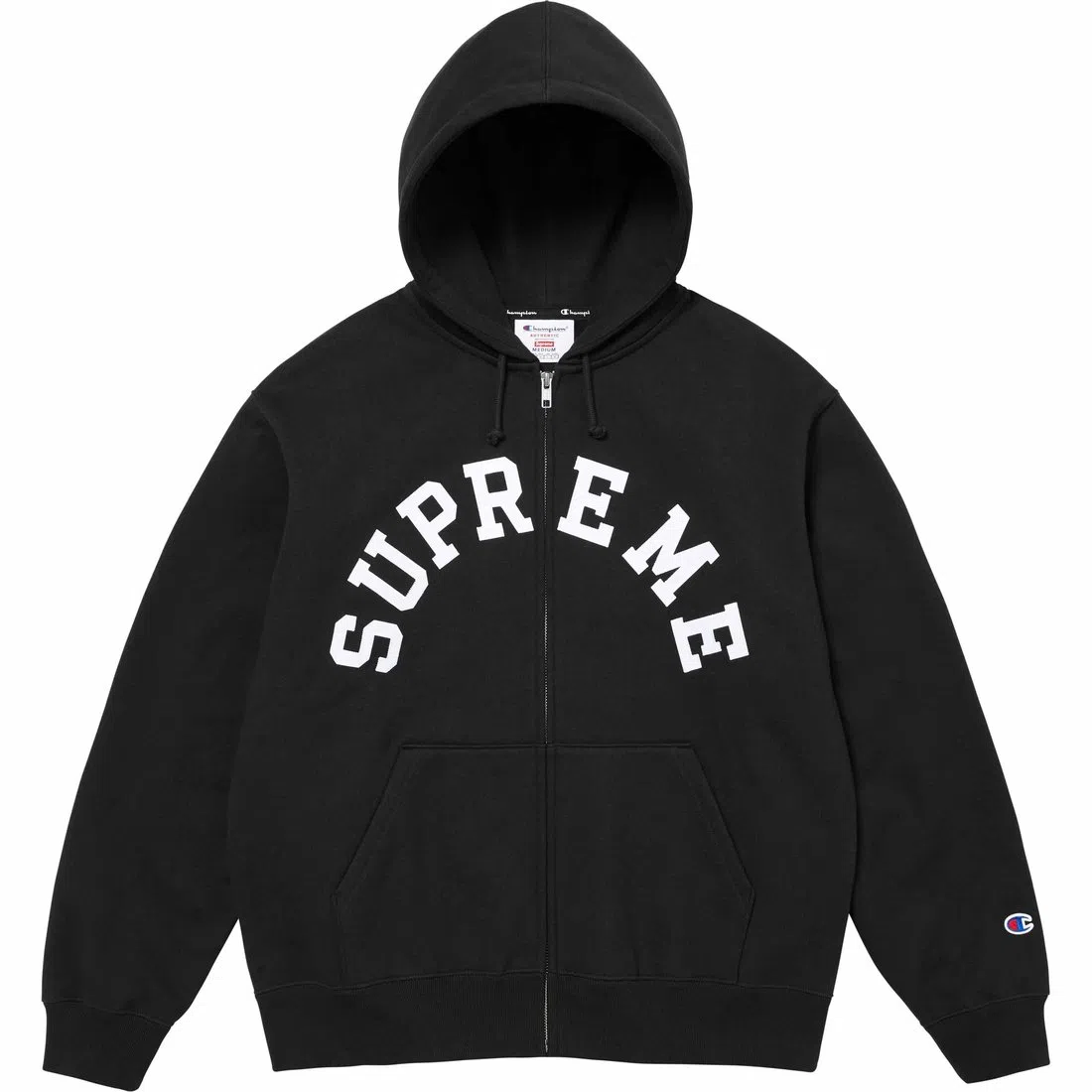 Supreme x Champion Zip Up Hooded Sweatshirt