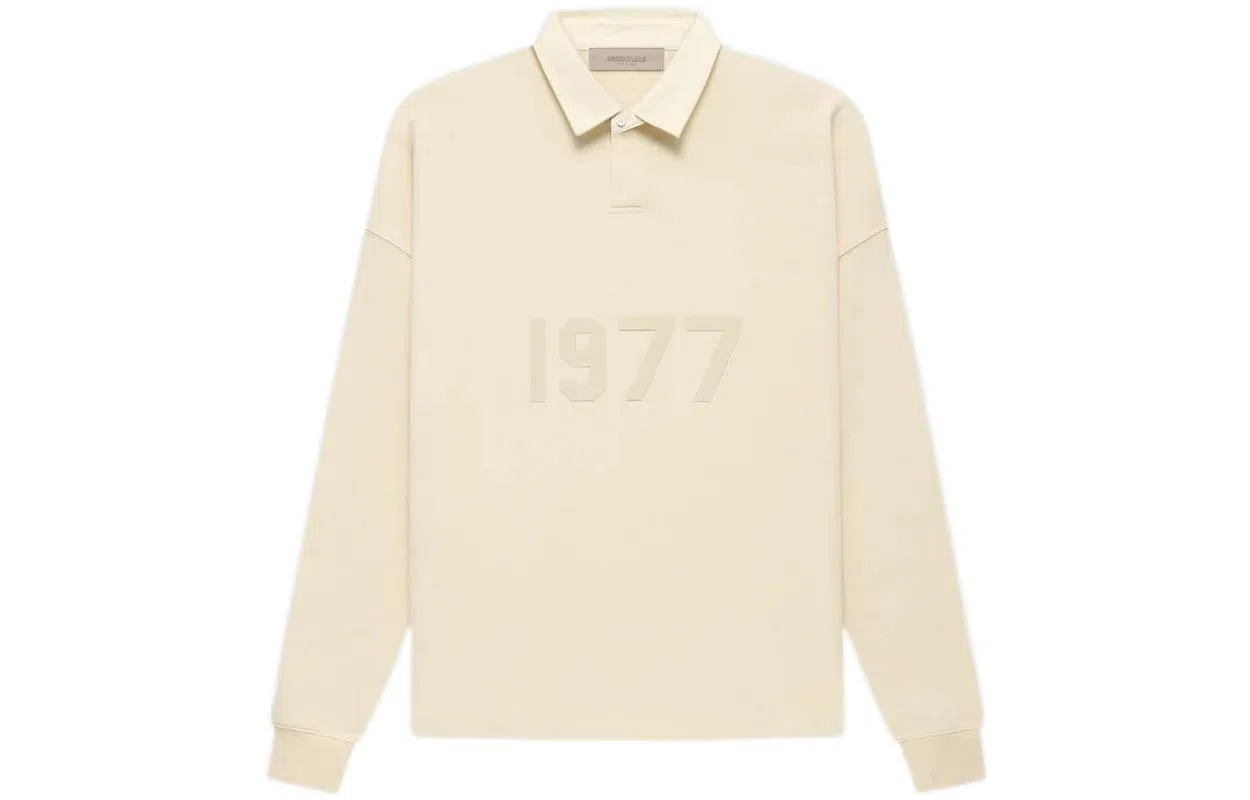 Fear of God Essentials FW22 1977 Henley Rugby in Egg Shell Polo