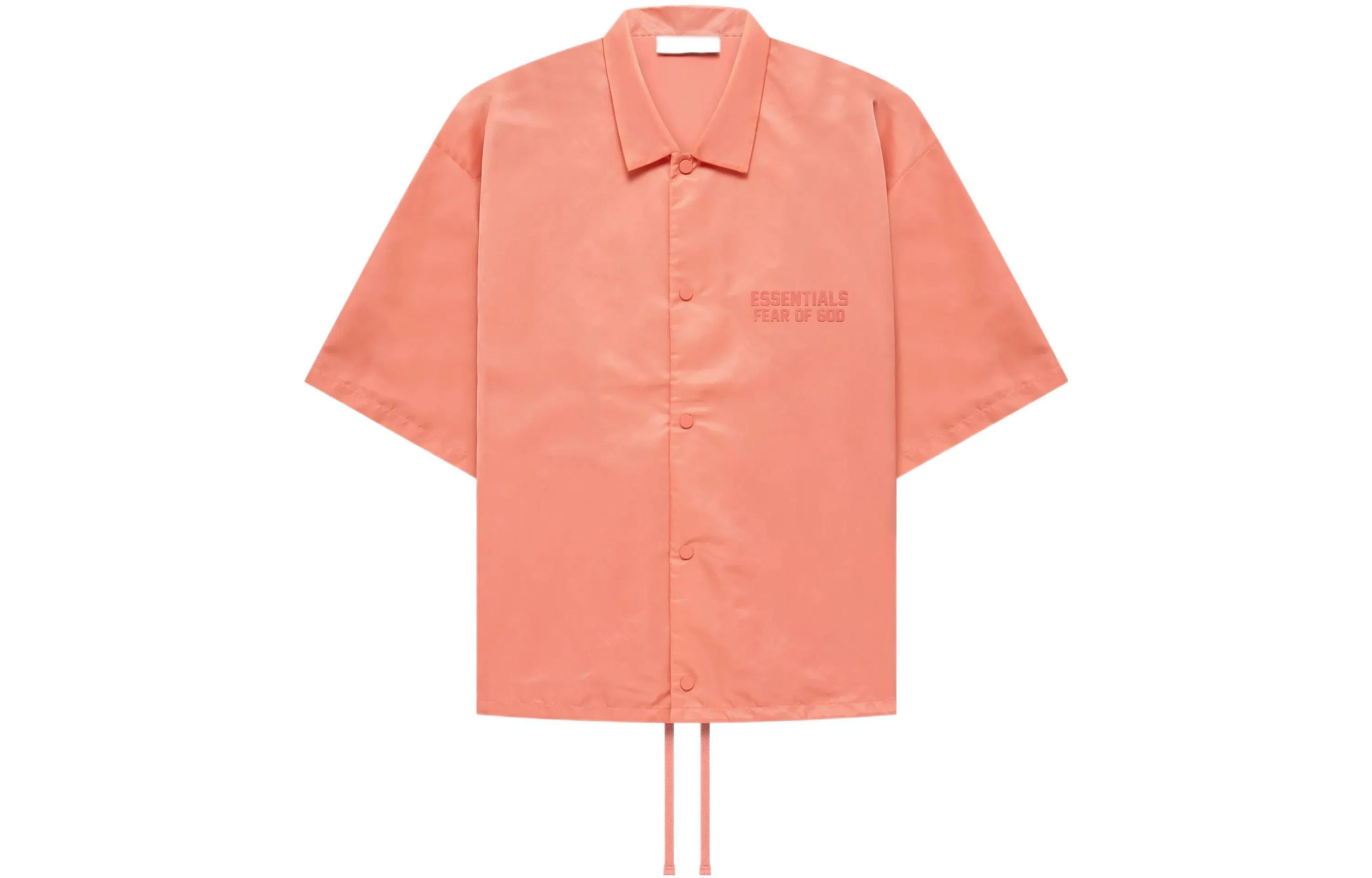Fear of God Essentials FW22 Ss Nylon Shirt Coral