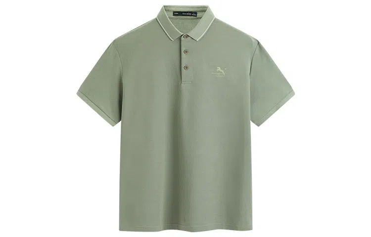 PEACEBIRD MEN Logo Embroidered Polo Shirt