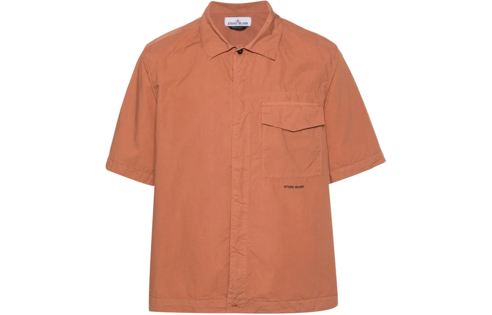 Stone Island SS24 Paracadute Pocket Shirt Orange
