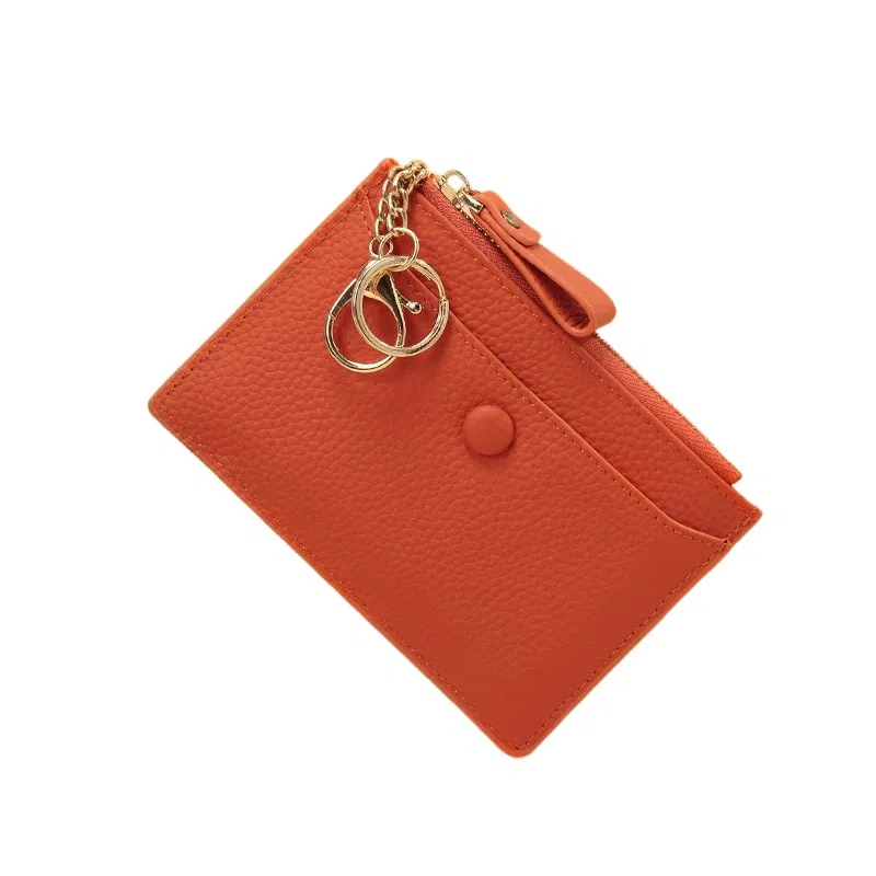 彤彤兔 卡位证件套轻薄 头层牛皮 零钱包 女款 黄色/灰色/橙色/粉色/枣红/黑色