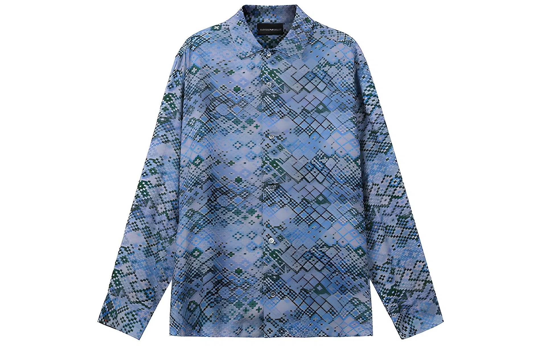 Emporio Armani FW22 Mosaic Print Shirt