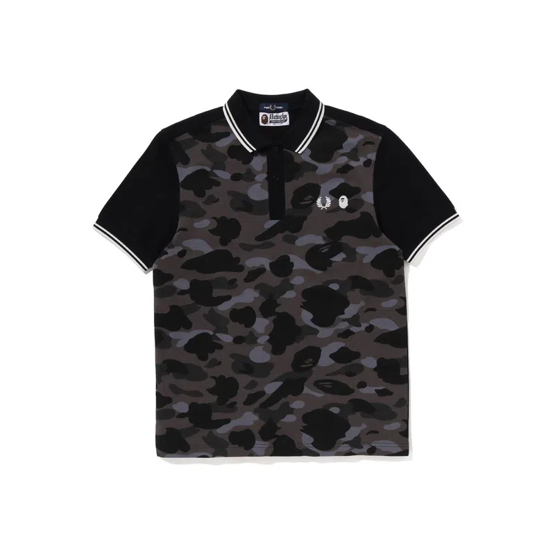 A BATHING APE x FRED PERRY Bape Color Camo Polo