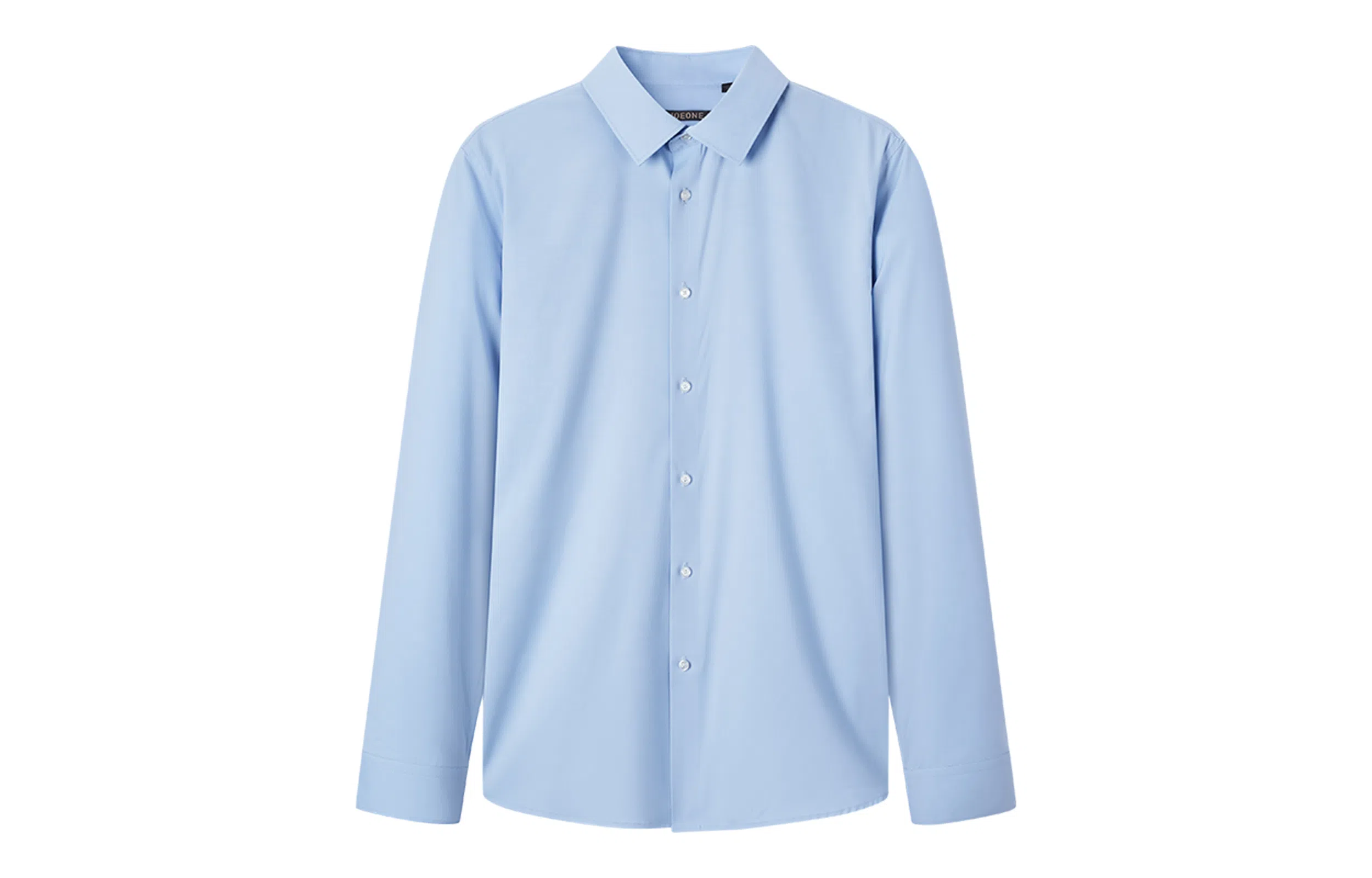 九牧王男裤专家 免烫抗菌商务休闲纯色简约日常长袖衬衫 男款