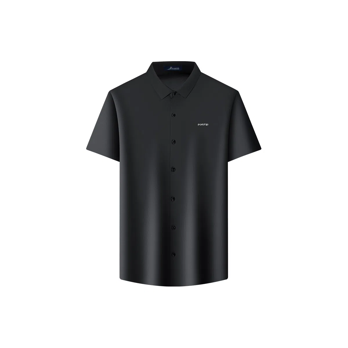 富铤 休闲通勤翻领短袖衬衫 男款