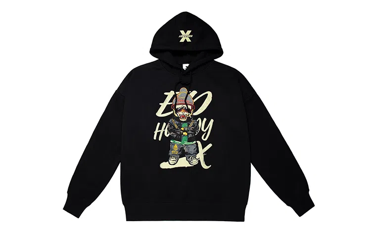 Ed Hardy X Cartoon Tiger Hoodie Black