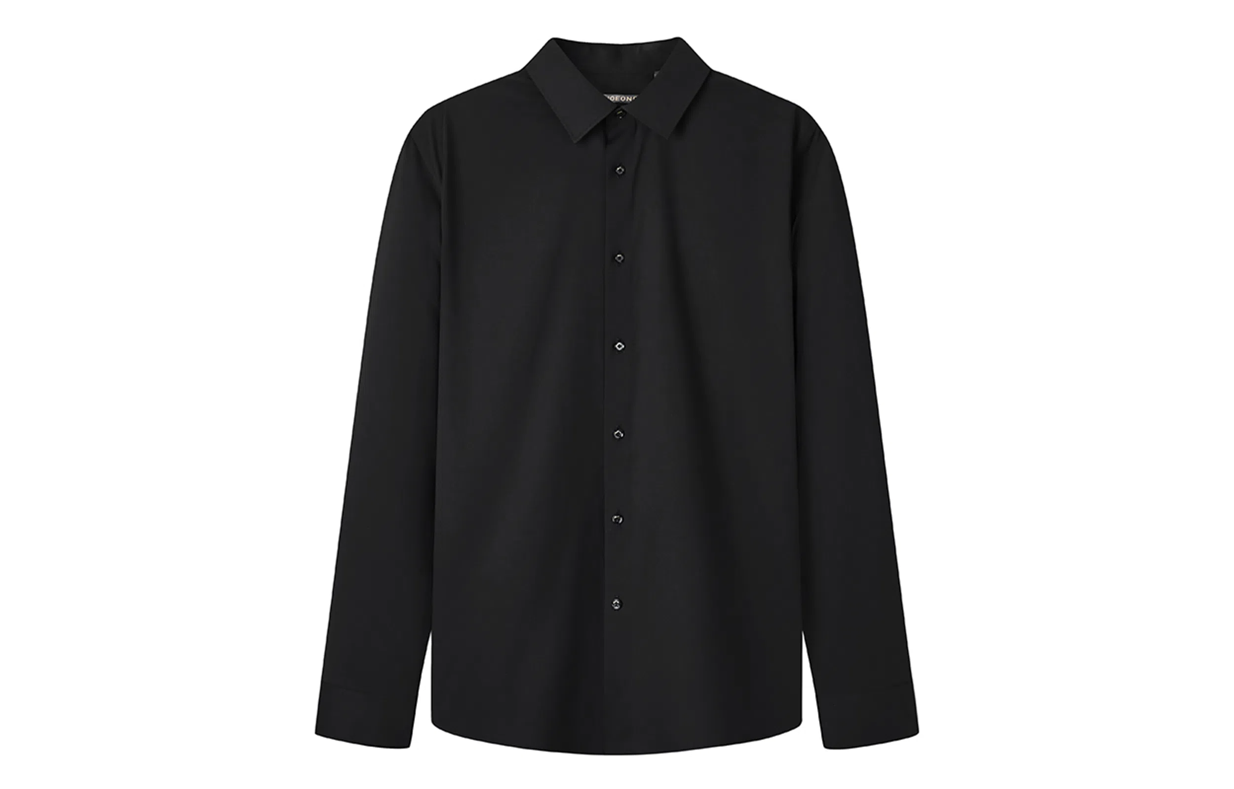 九牧王男裤专家 免烫抗菌商务休闲纯色简约日常长袖衬衫 男款