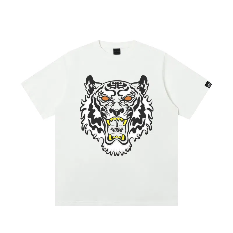 Jungle Tiger Tiger Head Print T-Shirt