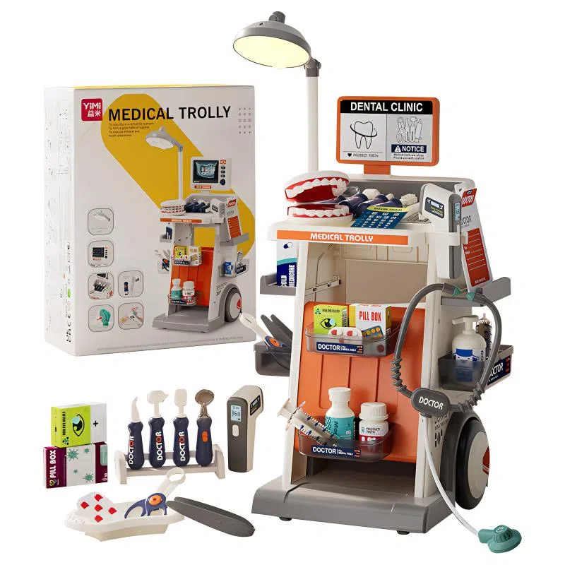 益米 过家家系列 益智仿真医疗台 牙医医生角色扮演 玩具