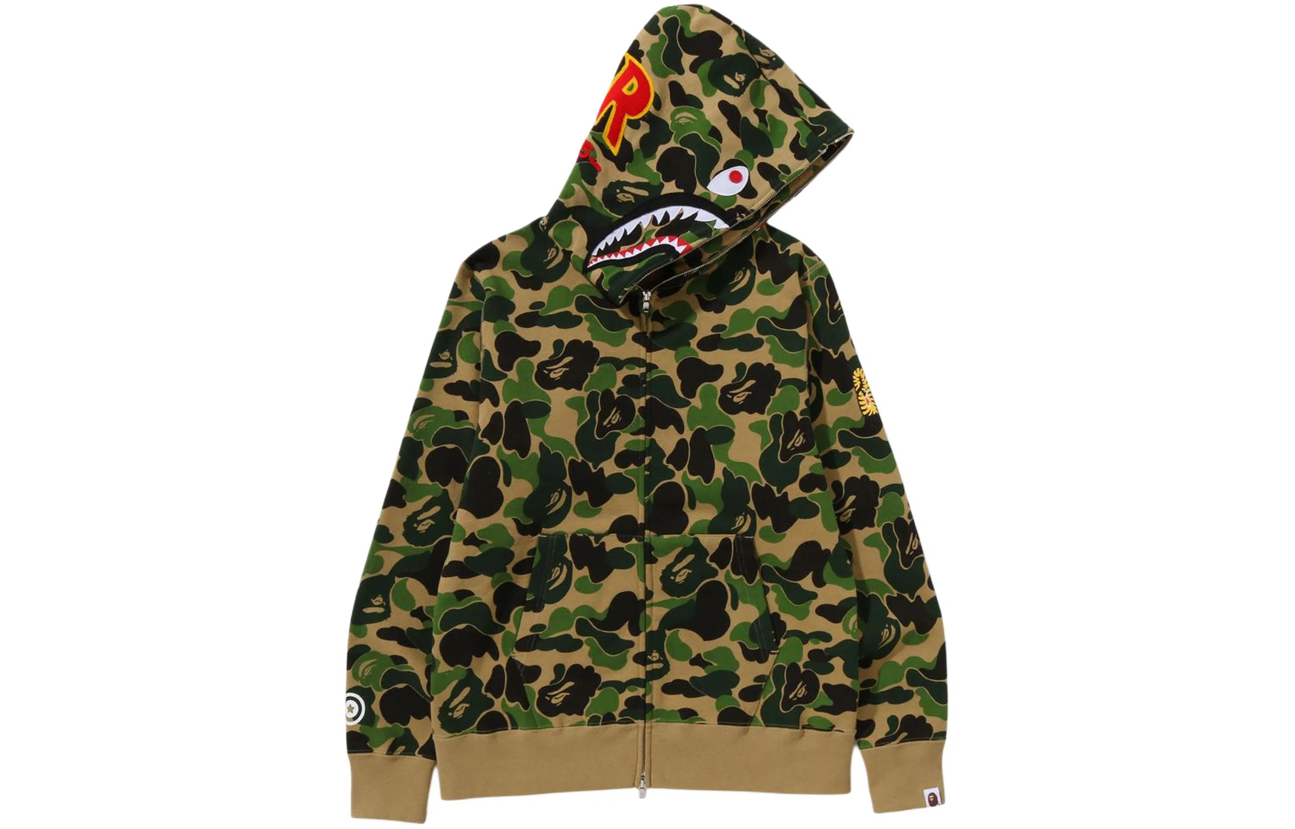 A BATHING APE Abc Camo Shark Full Zip Hoodie