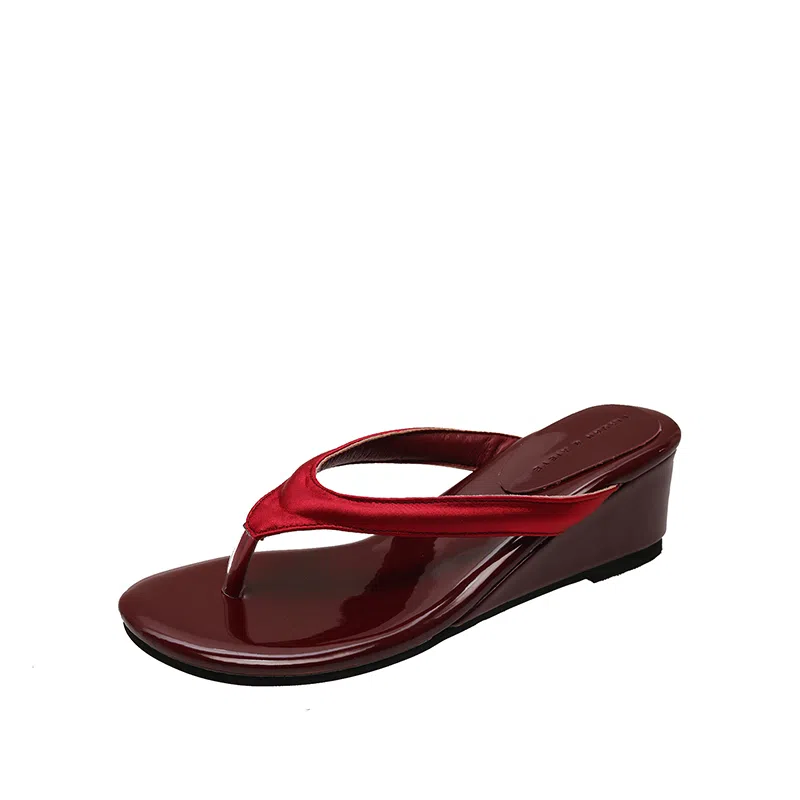 美洲爵士 小众时尚豹纹通勤百搭人字拖鞋 女