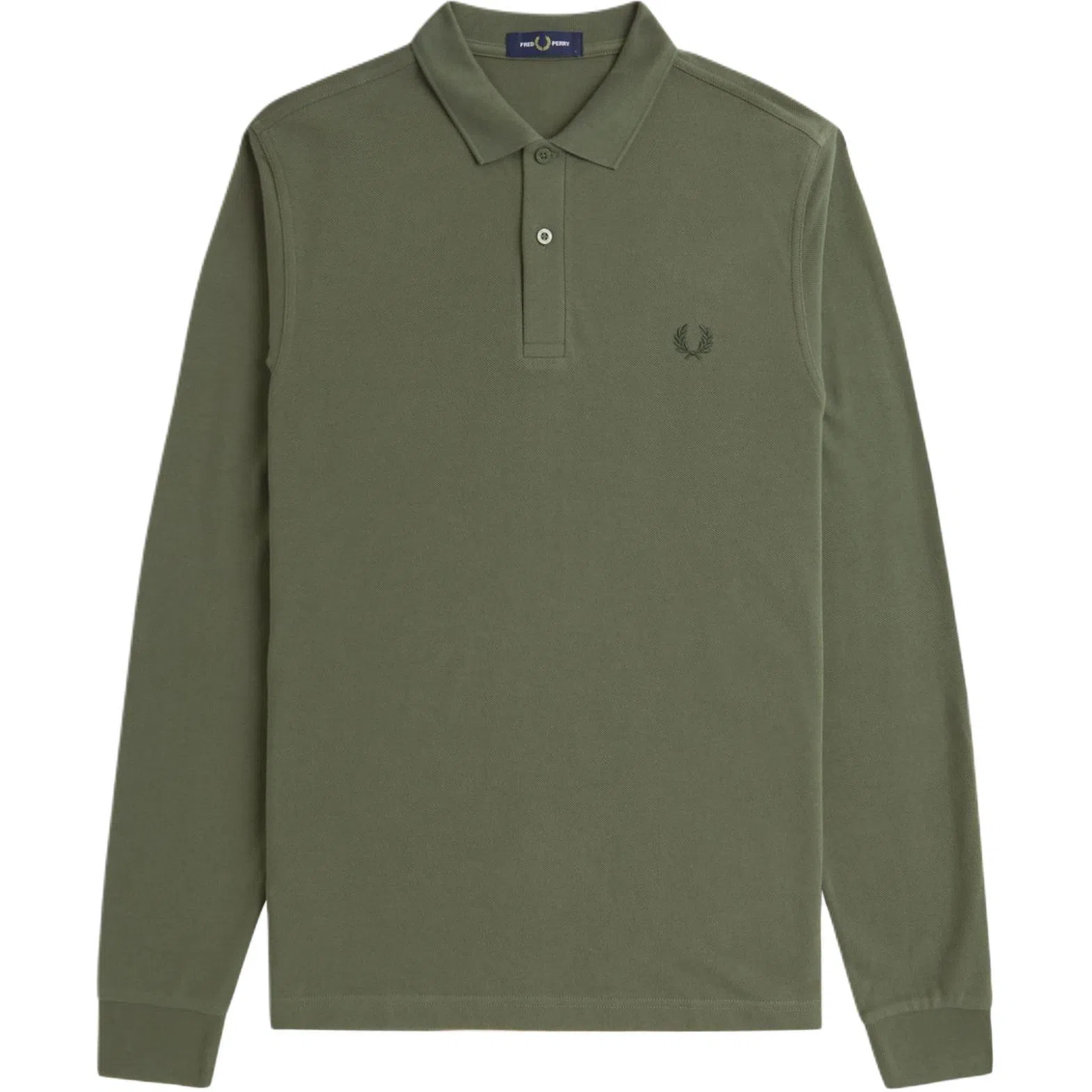 Fred Perry Long Sleeve Polo Green