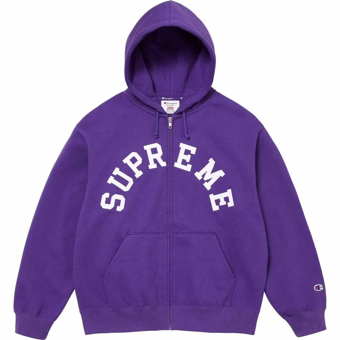 Supreme x Champion Zip Up Hooded Sweatshirt