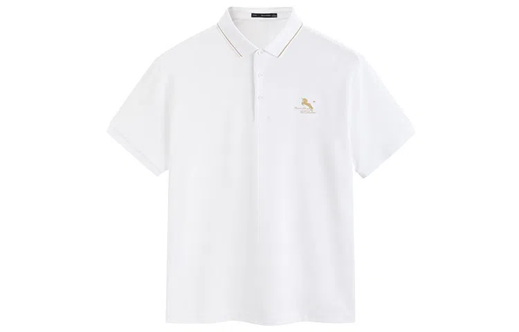 PEACEBIRD MEN Logo Embroidered Polo Shirt