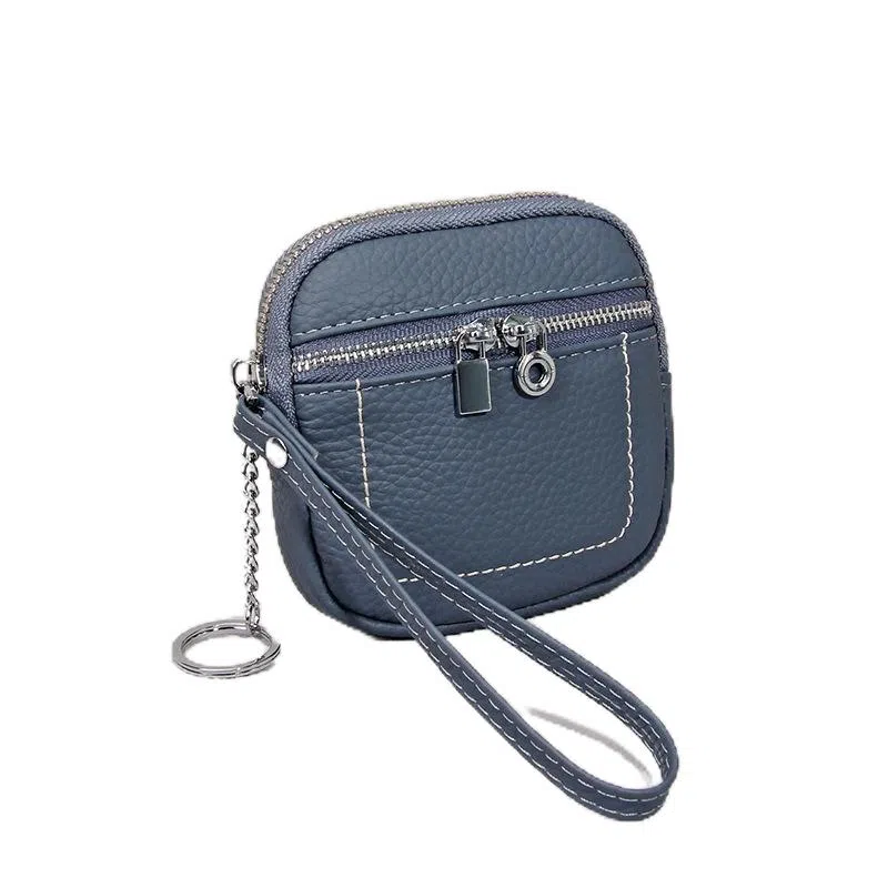 彤彤兔 简约纯色 头层牛皮 零钱包 女款 多色