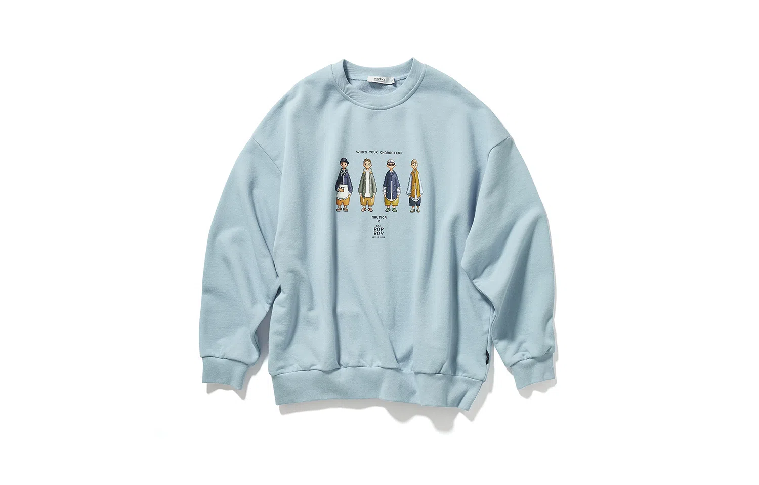 nautica white sail x POPBOY FW23 Logo