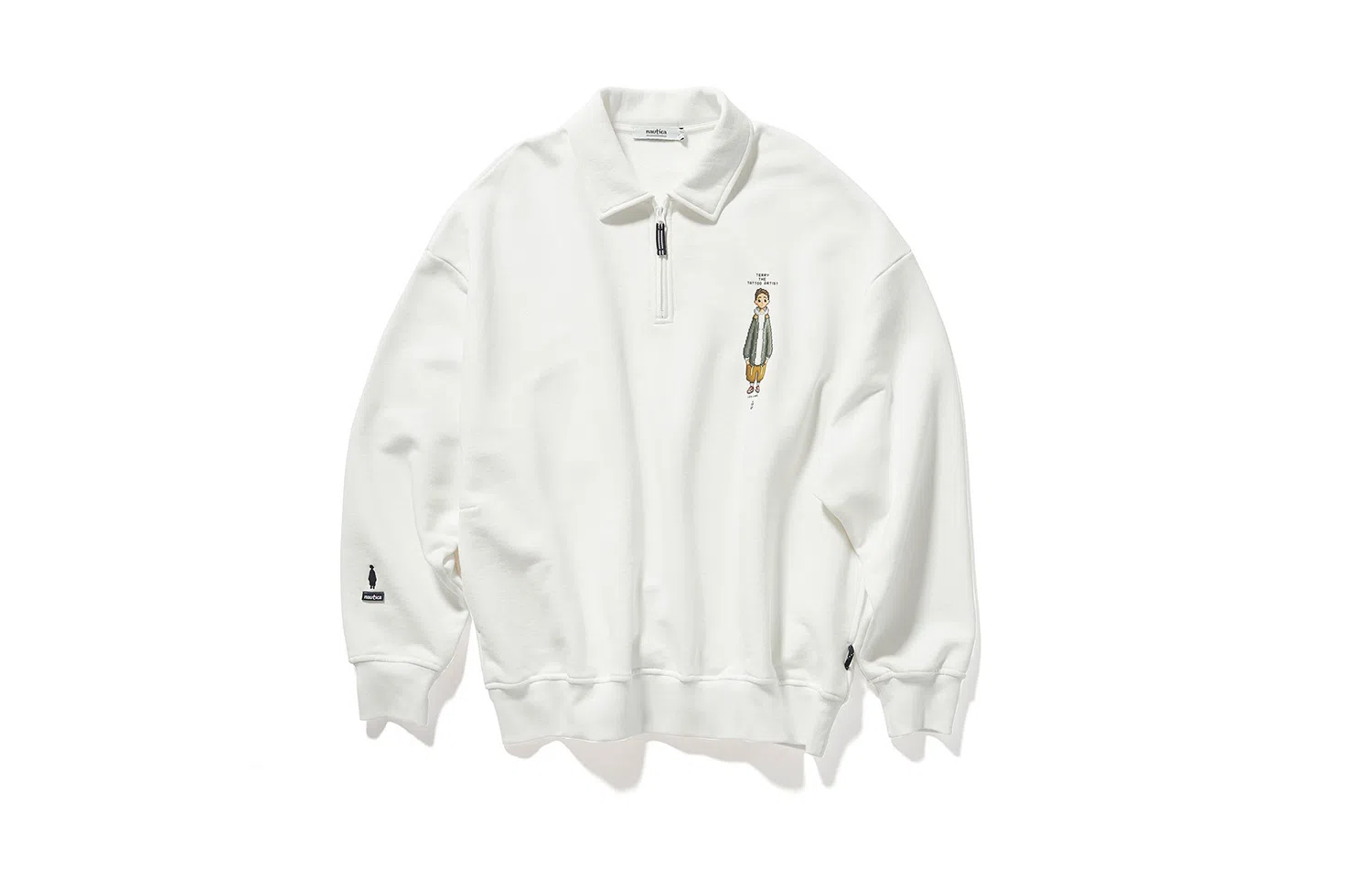nautica white sail x POPBOY FW23 Logo