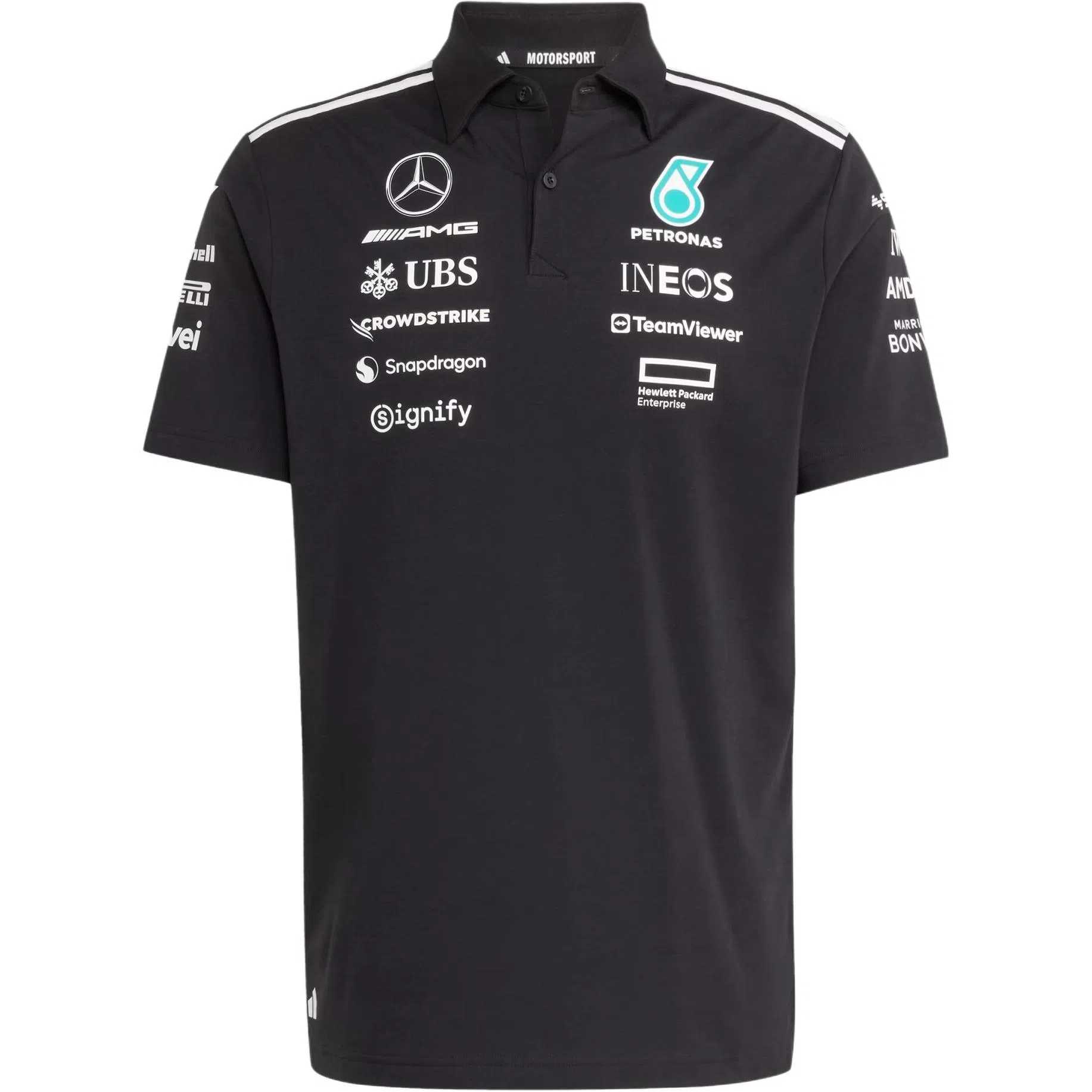 adidas x MERCEDES-AMG PETRONAS F1 TEAM SS25 logoPolo