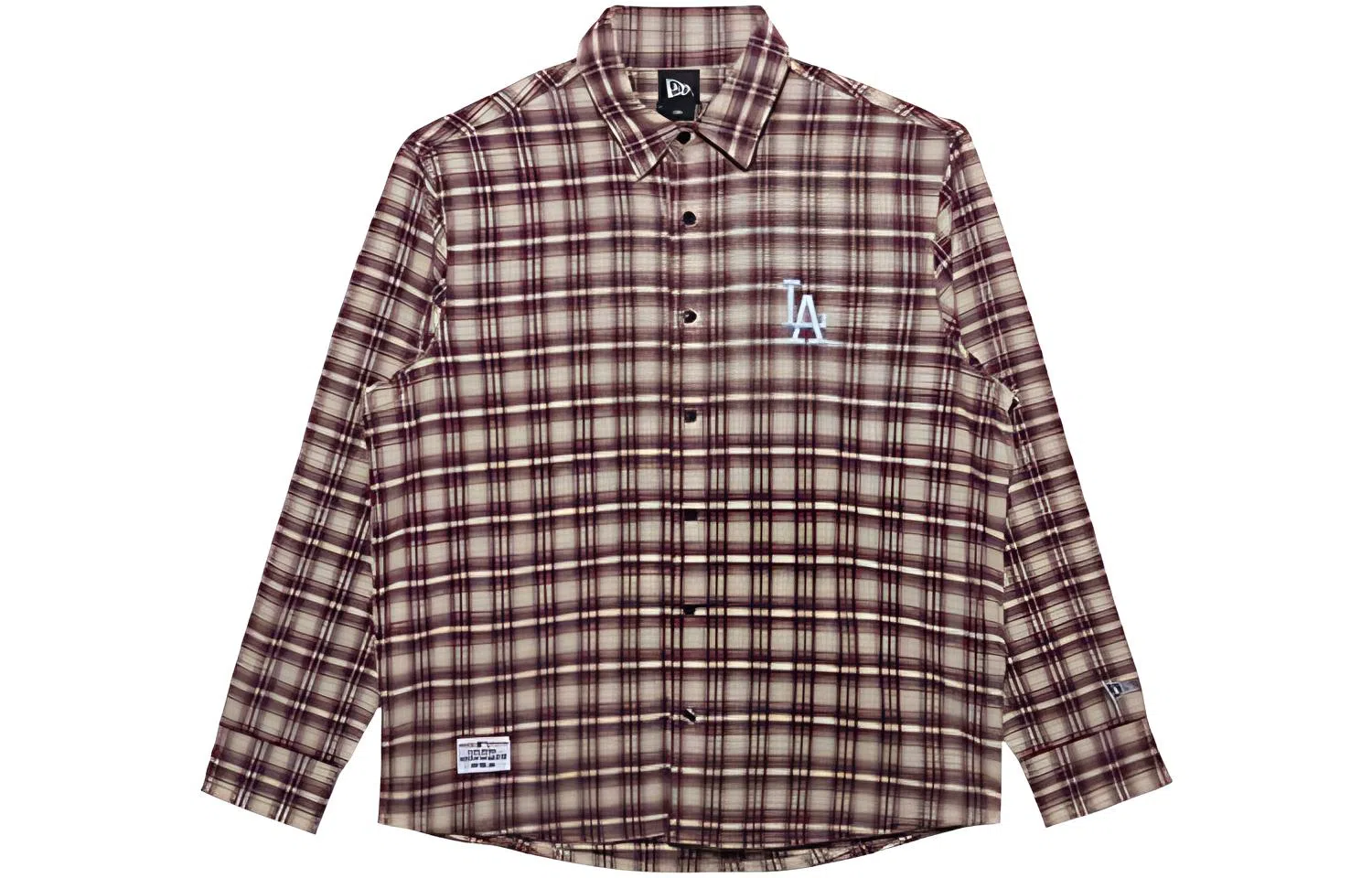 New Era MLB Los Angeles Dodgers Plaid Shirt