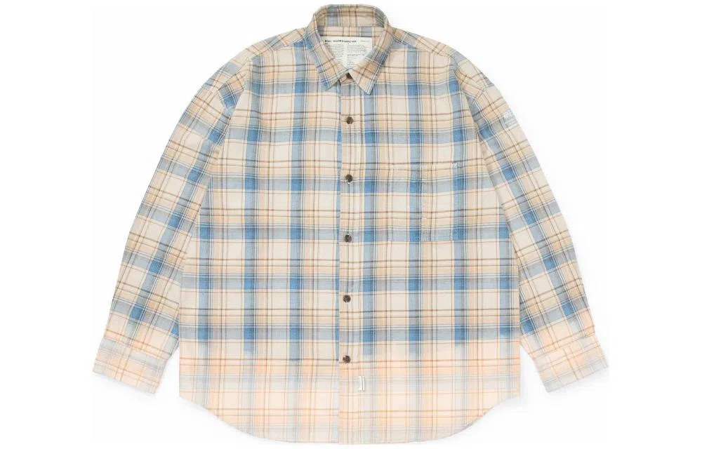 MADNESS Dip Dye Checked Shirt