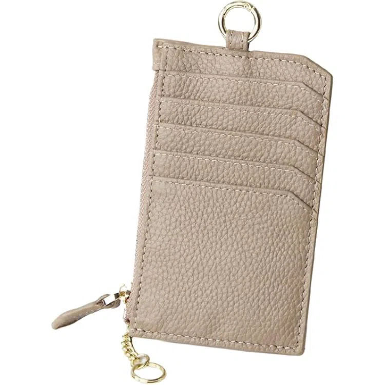 彤彤兔 多卡位超薄小巧 头层牛皮 零钱包 女款 黑色\蓝色\灰色\粉色\浅绿色\卡其色\日光白