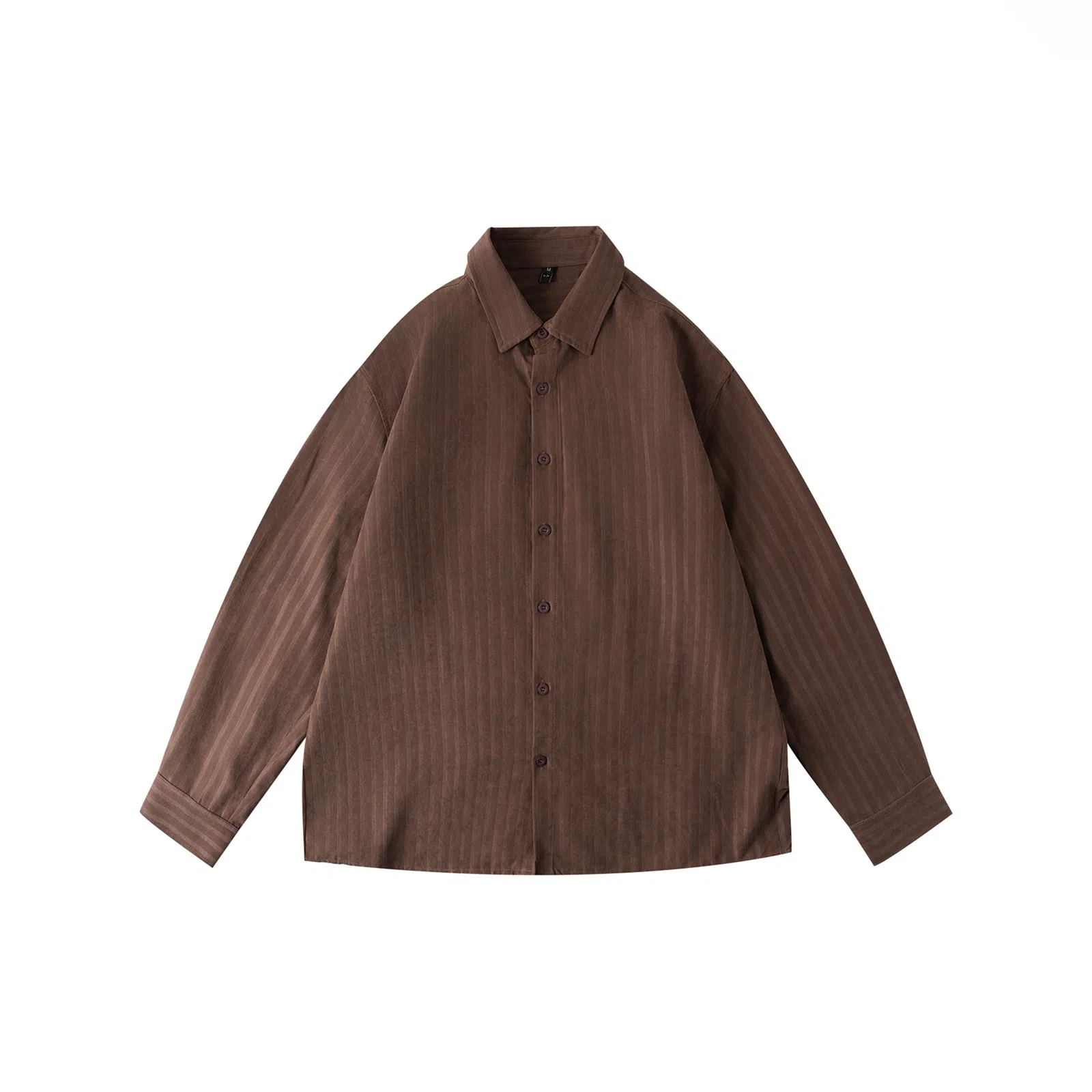 我是大卫 美式时尚高级感简约长袖上衣潮牌条纹衬衫 男女同款