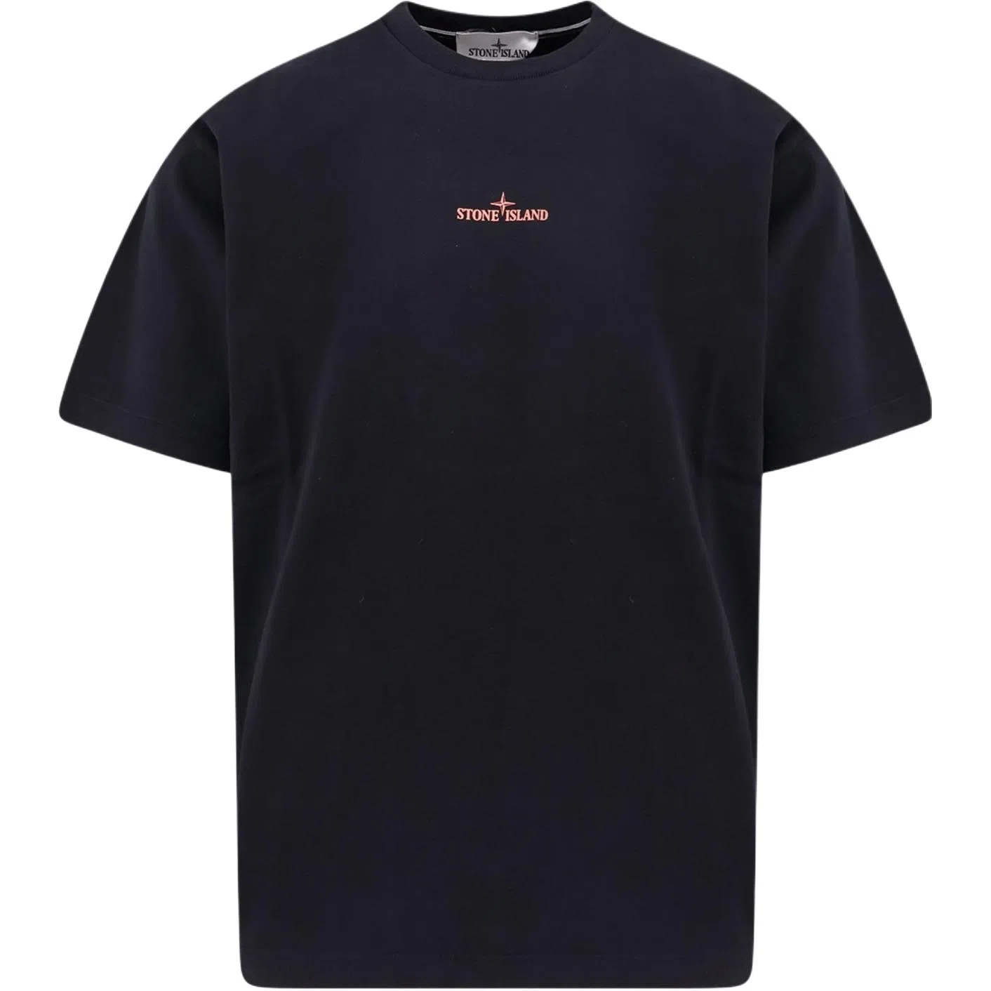 Stone Island Logo Print T-Shirt Black