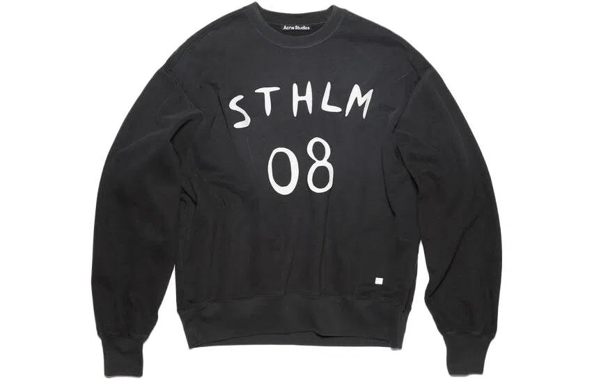 Acne Studios Face Collection FW23 Black Sweatshirt