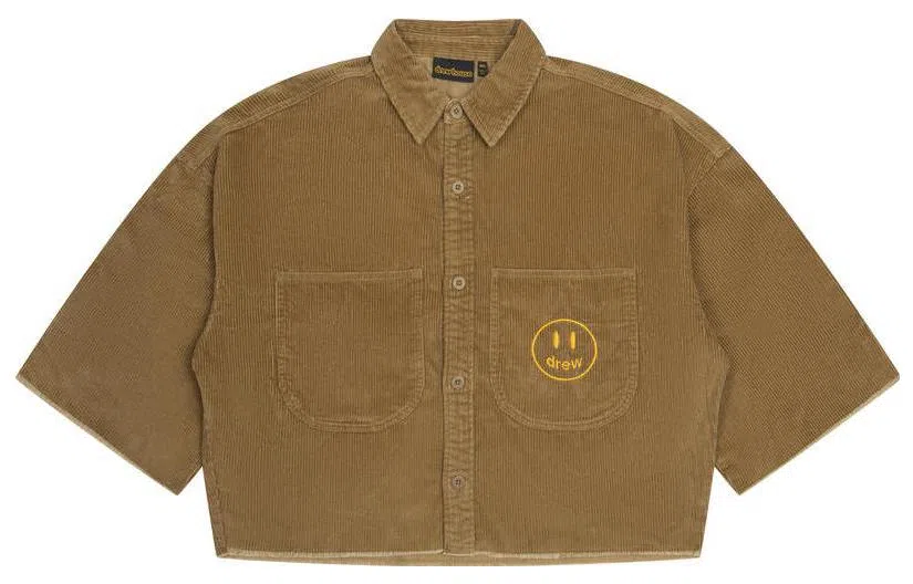 Drew House Corduroy Cropped Ss Shirt - Drew