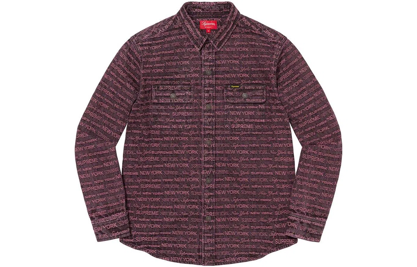 Supreme FW22 Week 4 Multi Type Jacquard Denim Shirt