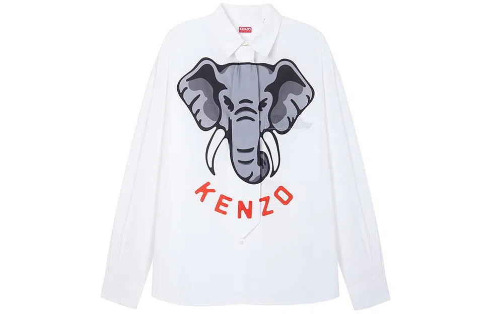 KENZO SS23 Elephant Logo Shirt