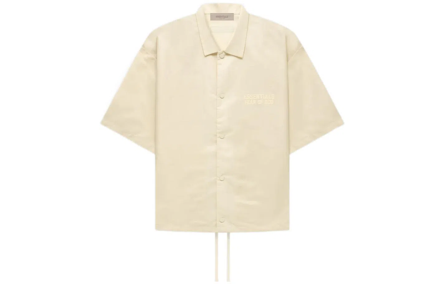 Fear of God Essentials FW22 Ss Nylon Shirt Egg Shell