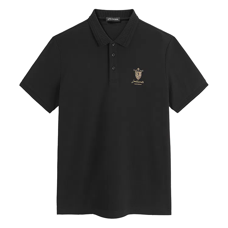 PEACEBIRD MEN Cool Embroidered Polo Shirt