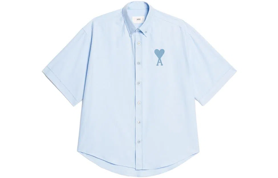 AMIPARIS Sky Blue Short Sleeve Shirt