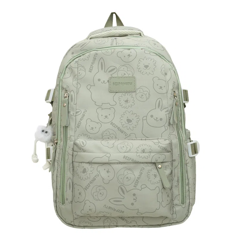 彤彤兔 多巴胺出游背包可爱卡通印花 尼龙 双肩包 女款 多色