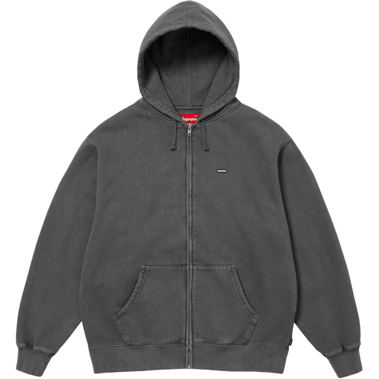 Supreme Overdyed Small Box Zip Up Hooded Sweatshirt