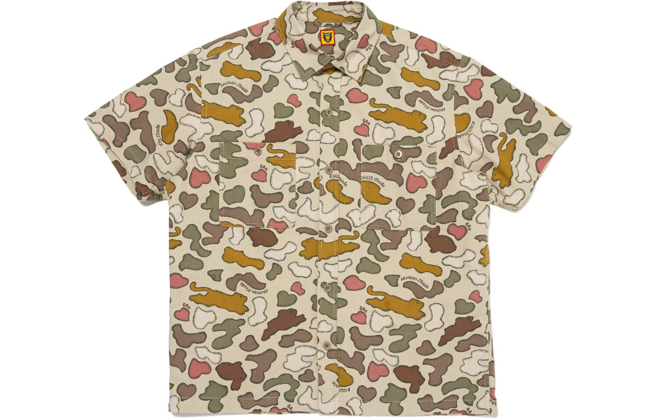 HUMAN MADE x KAWS SS24 Camo Shirt